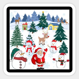 A Joyful Christmas Celebration Sticker